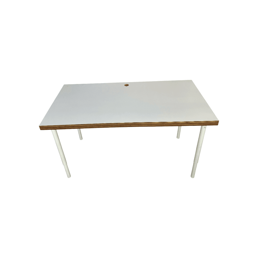 A.N Custom Furniture White Wooden Top Desk - Thumbnail 6