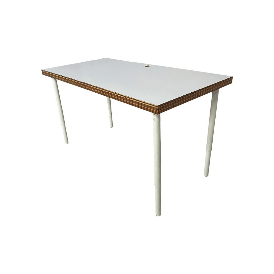 A.N Custom Furniture White Wooden Top Desk - Thumbnail 7