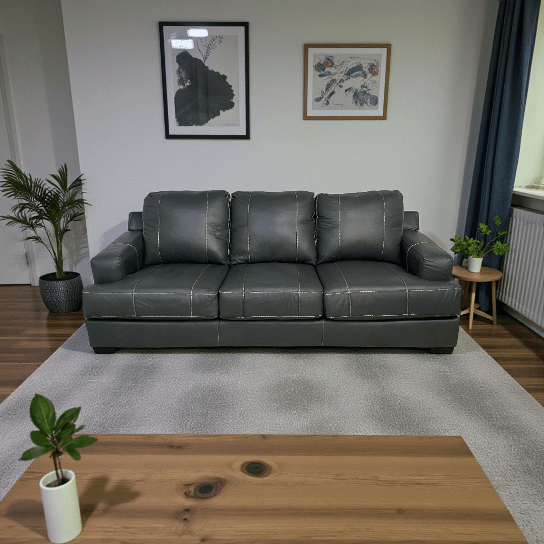 Wade Logan Arieyanna Italian Leather Match Sofa