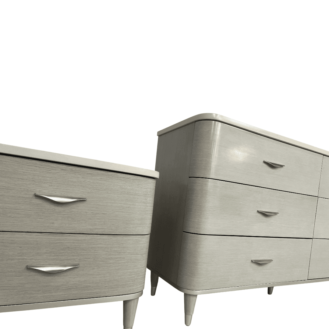 Michael Amini Eclipse Drawer and Moonlight Nightstand Set - Thumbnail 9