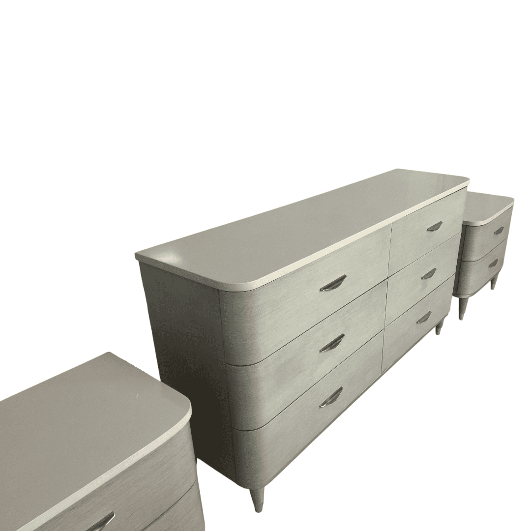 Michael Amini Eclipse Drawer and Moonlight Nightstand Set - Thumbnail 11