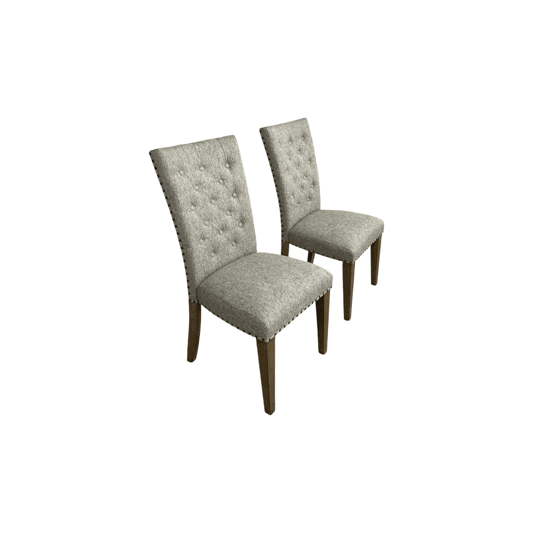Steve Silver Co. Riverdale Oatmeal Upholstered Dining Side Chair Set - Thumbnail 4