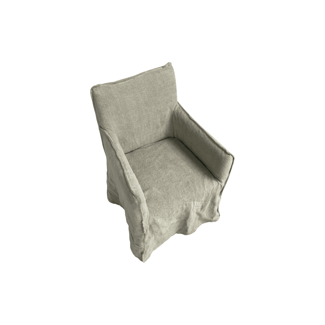 Zentique Cecilia Slipcovered Armchair - Thumbnail 3