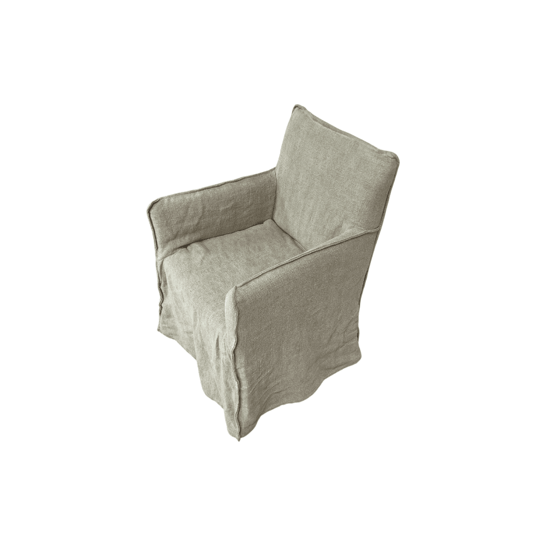 Zentique Cecilia Slipcovered Armchair - Thumbnail 4