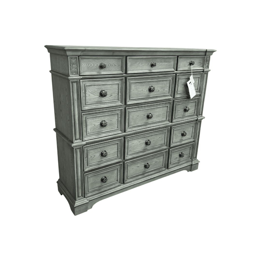 Picket House Furnishings Brookstone 15-Drawer Mansion Chest in Aged Grey - Thumbnail 3