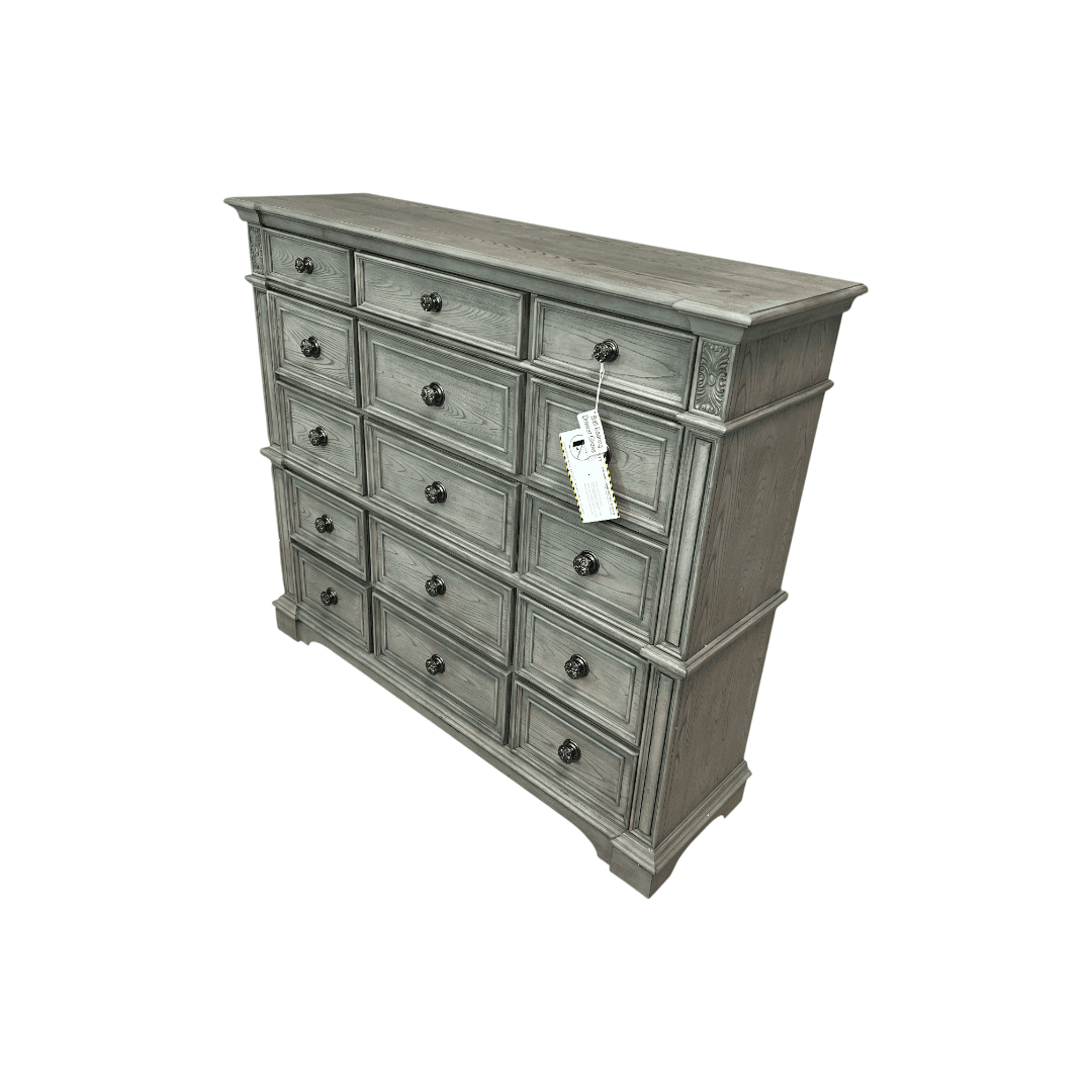 Picket House Furnishings Brookstone 15-Drawer Mansion Chest in Aged Grey - Thumbnail 4