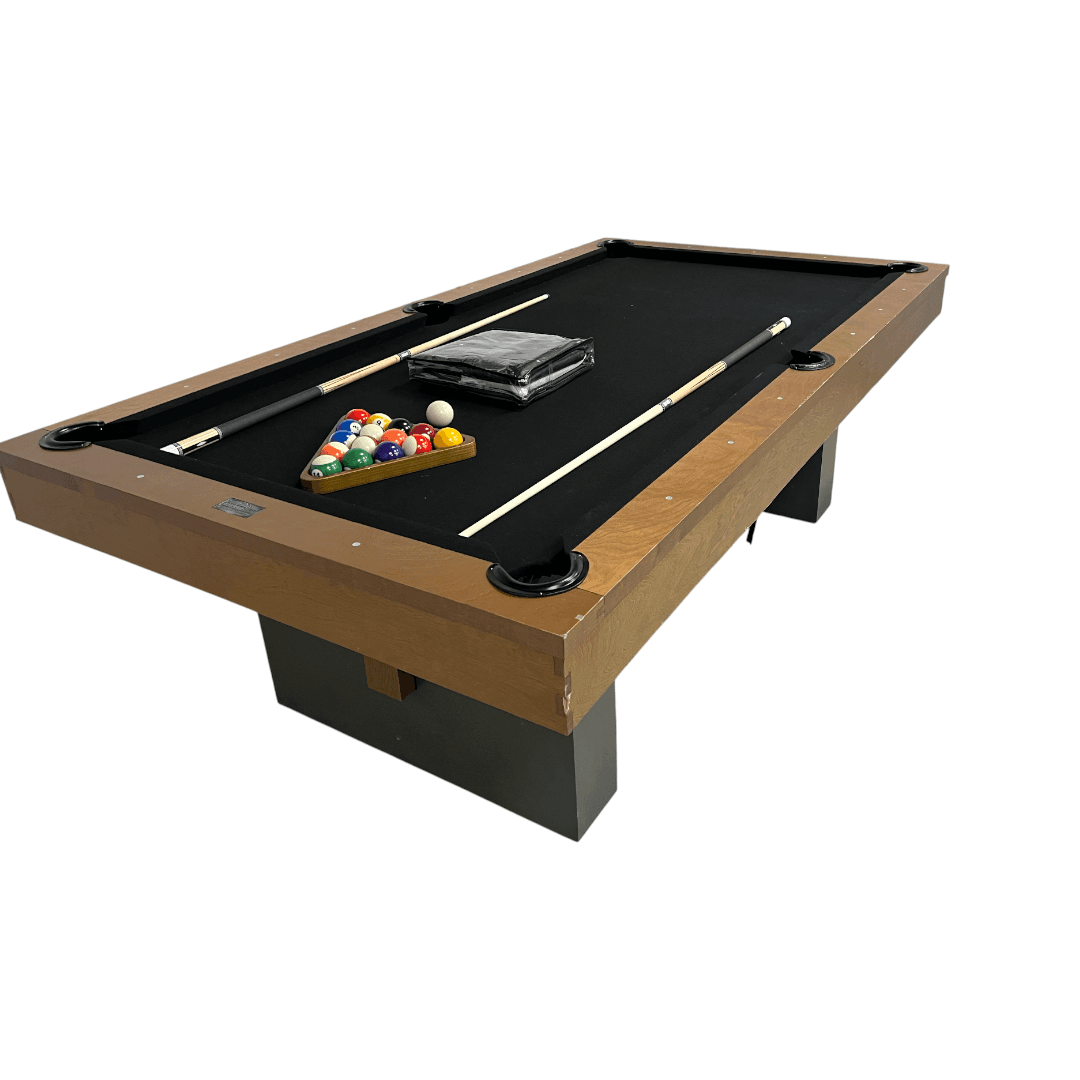 Barrington Billiards 8' Urban Slate-Tech Drop Pocket Table with Cover, Pool Ball and Cue Stick Set - Thumbnail 5