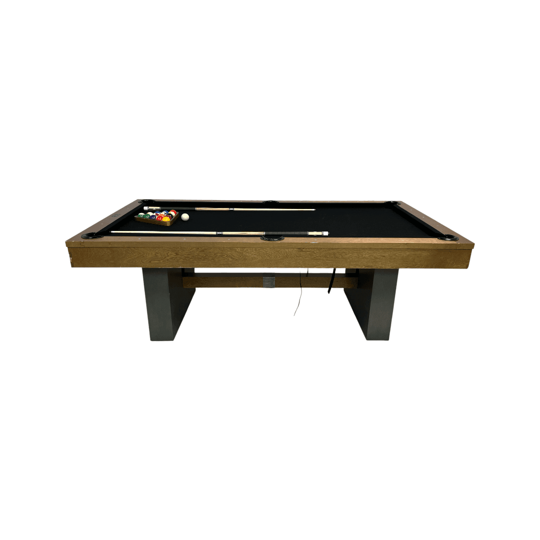 Barrington Billiards 8' Urban Slate-Tech Drop Pocket Table with Cover, Pool Ball and Cue Stick Set - Thumbnail 4