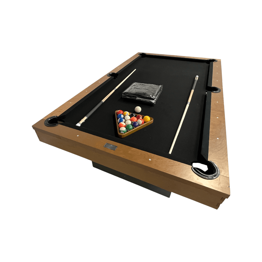 Barrington Billiards 8' Urban Slate-Tech Drop Pocket Table with Cover, Pool Ball and Cue Stick Set - Thumbnail 7