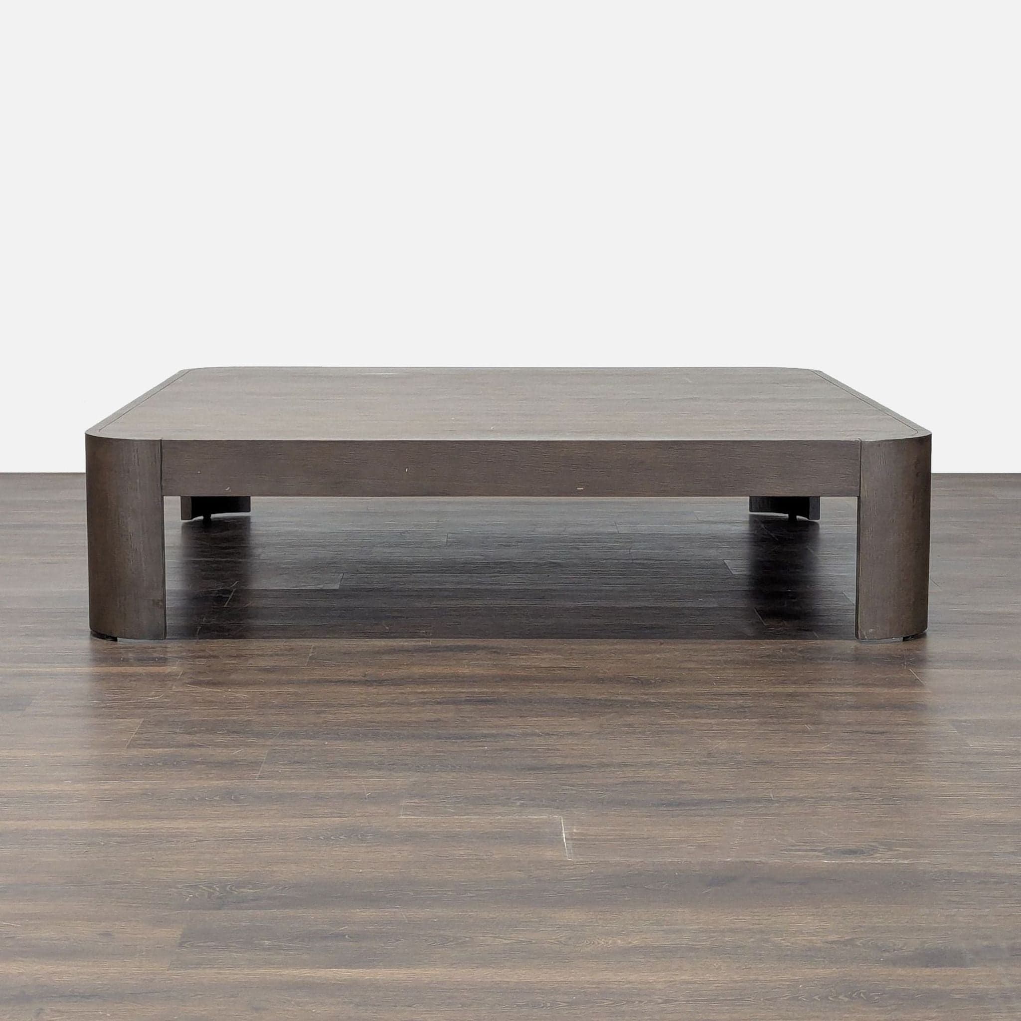 Restoration Hardware Square Wood Coffee Table - Image 1