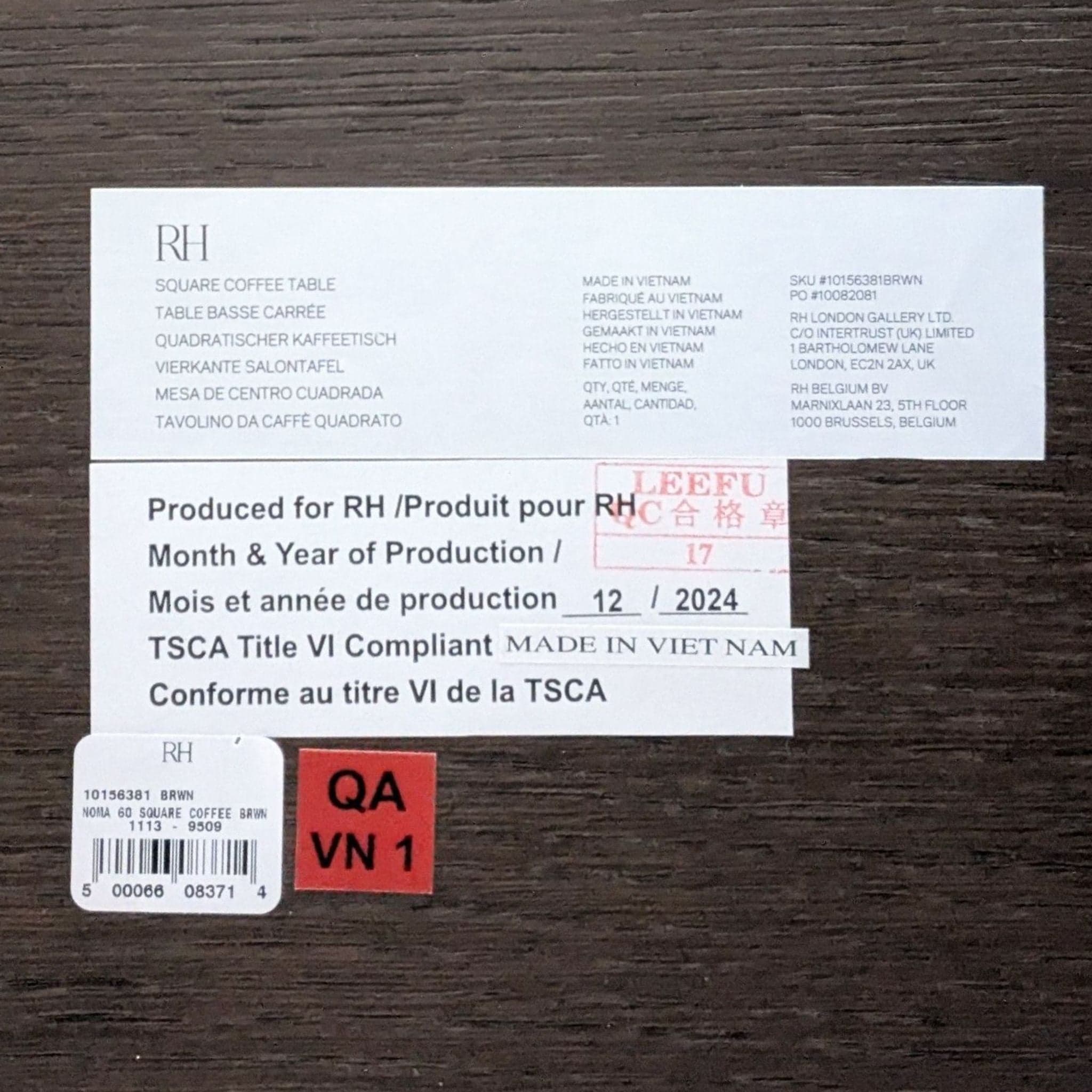 Restoration Hardware Square Wood Coffee Table - Thumbnail 6