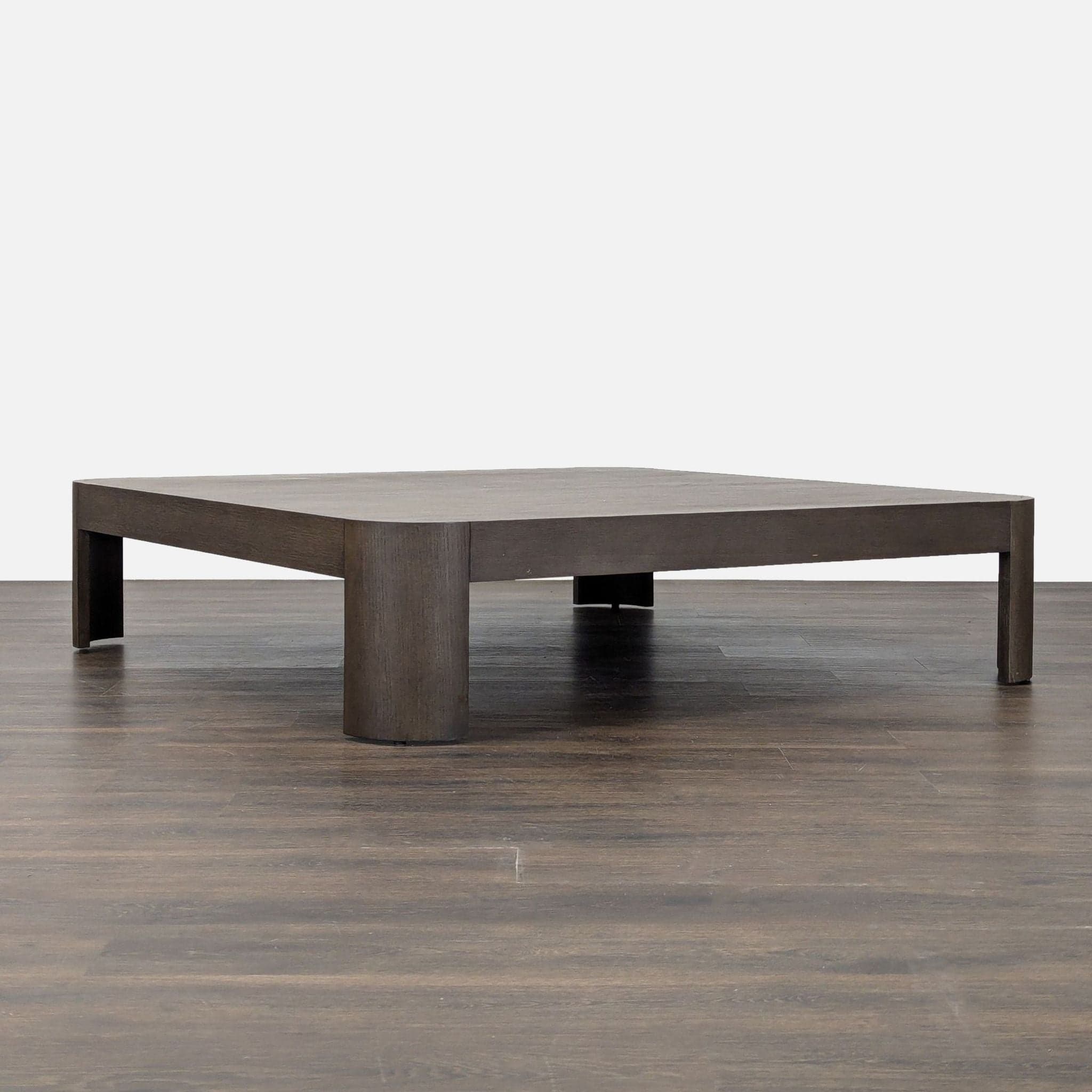 Restoration Hardware Square Wood Coffee Table - Thumbnail 9