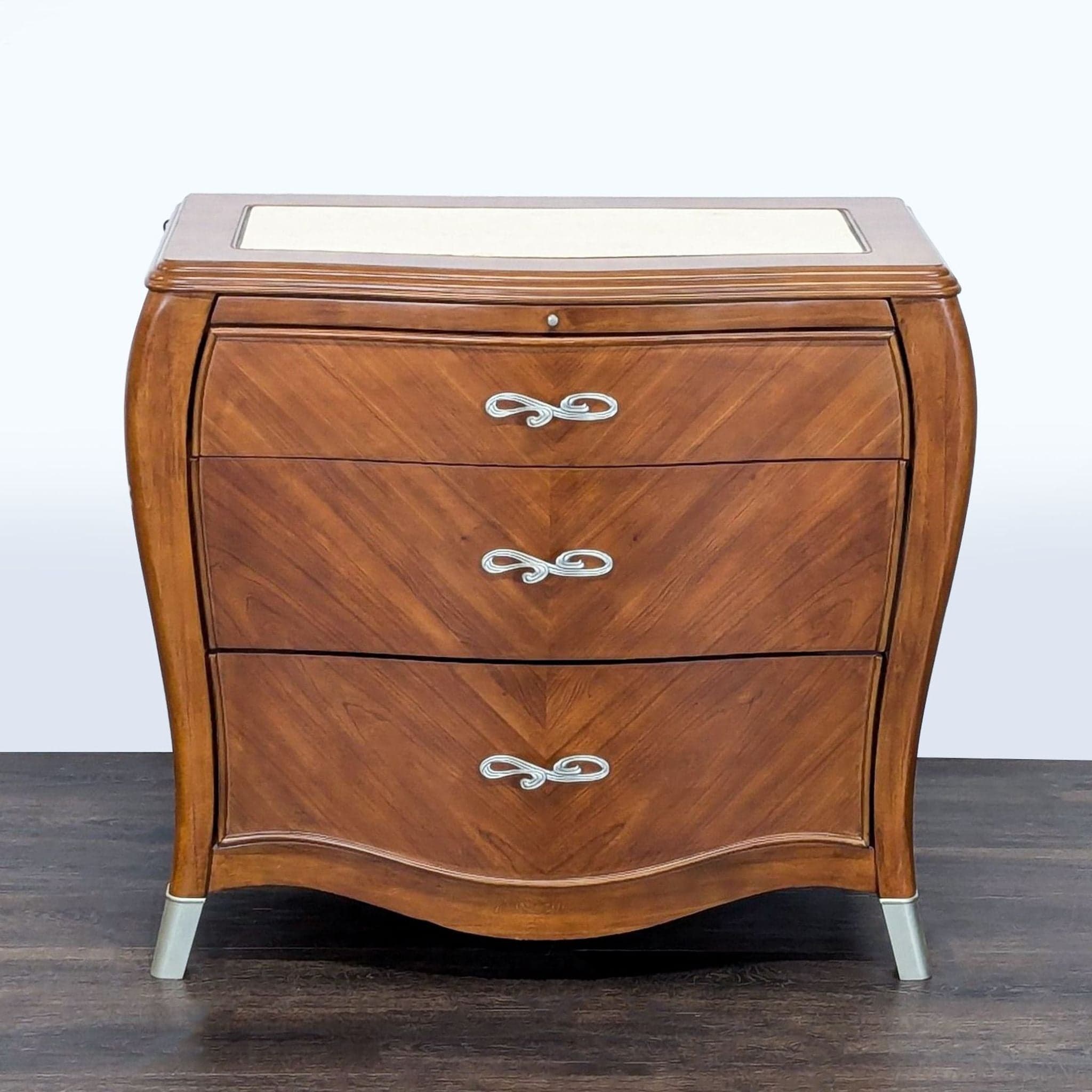 Michael Amini Three Drawer Nightstand - Image 1