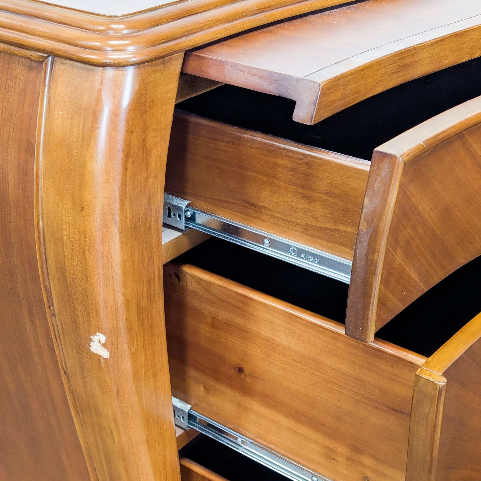 Michael Amini Three Drawer Nightstand - Thumbnail 7