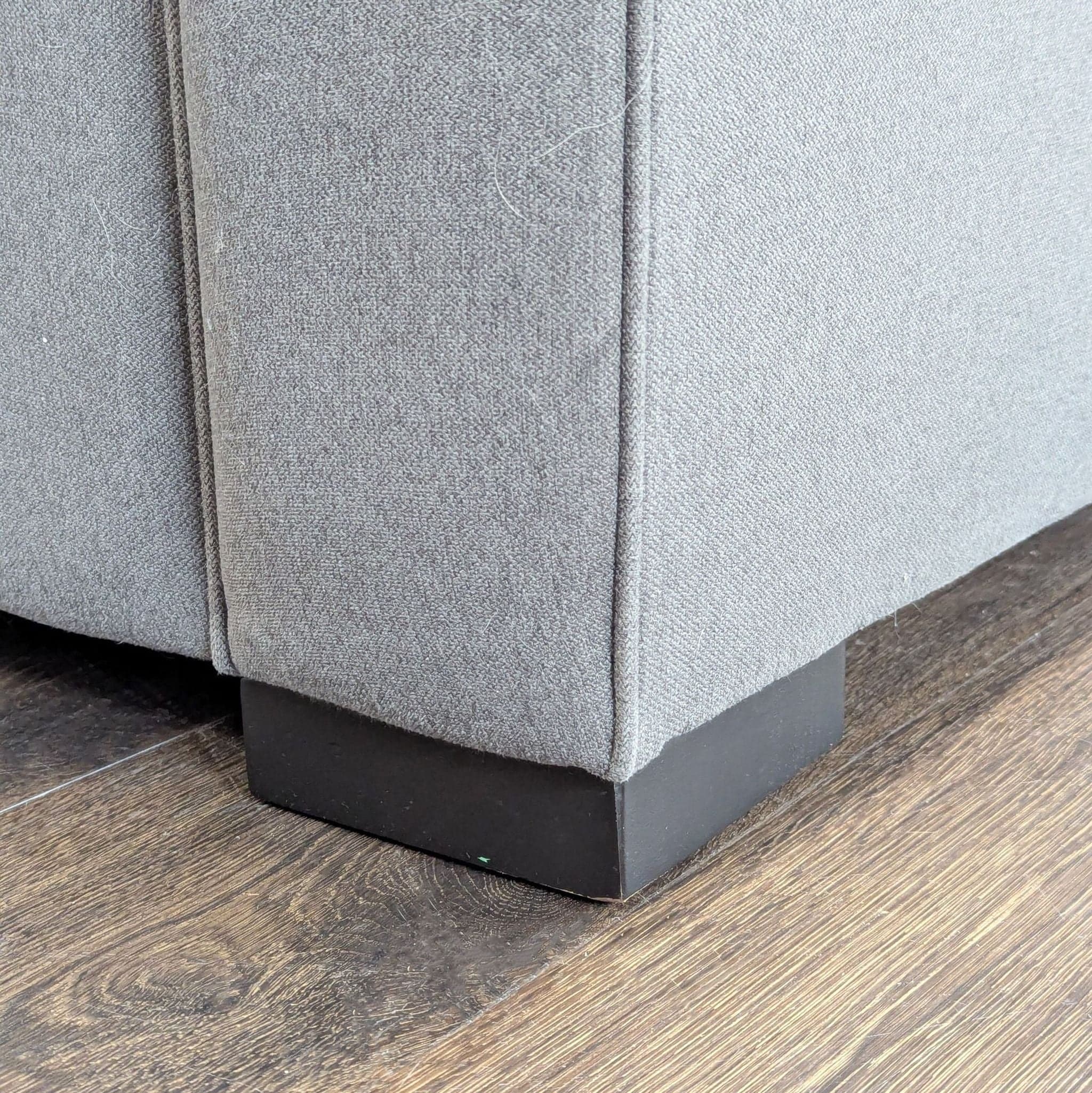 Jonathan Louis 3-Seat Gray Sofa with Rolled Arms - Thumbnail 7