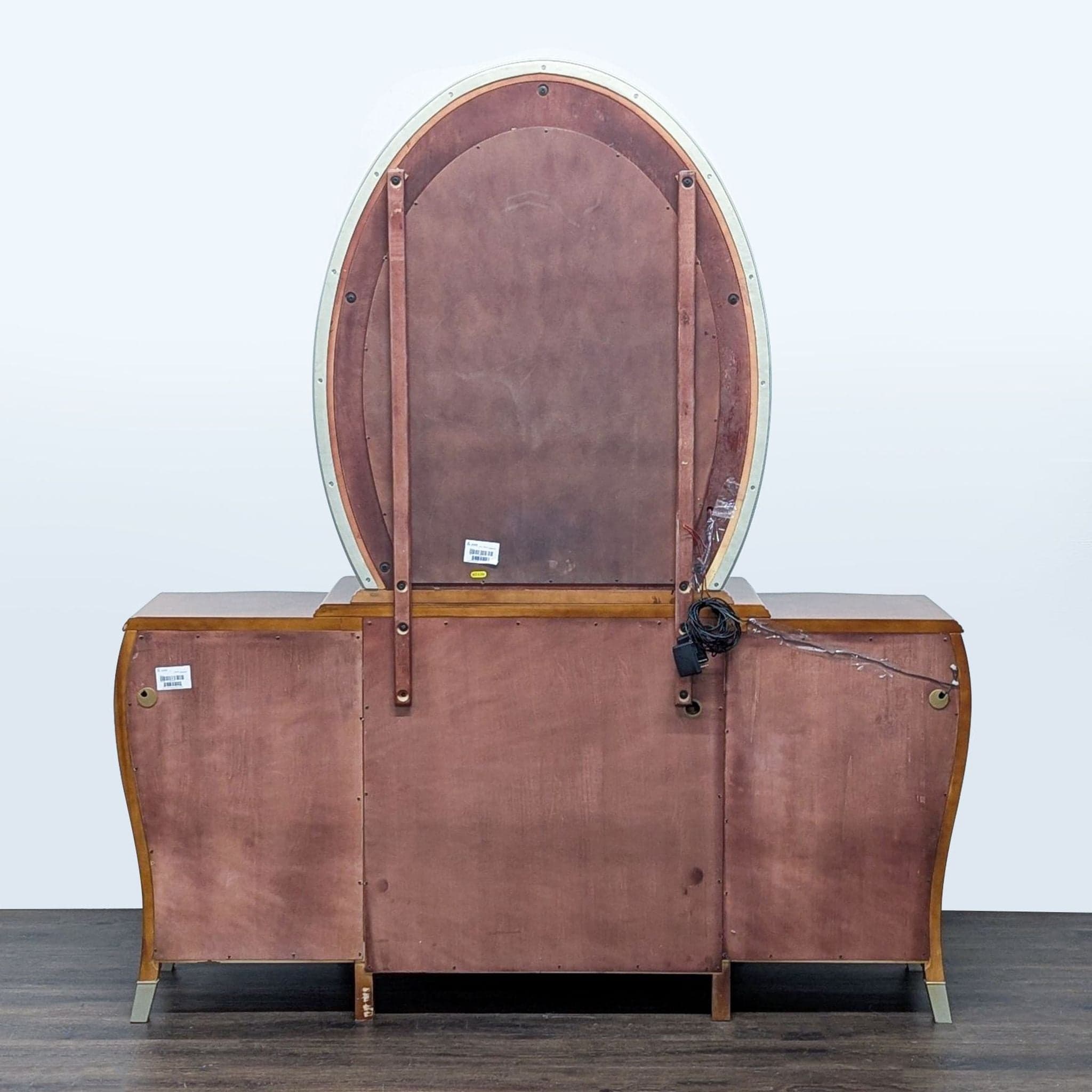 Michael Amini Elegant Wood Dresser with Mirror and Multiple Drawers - Thumbnail 5