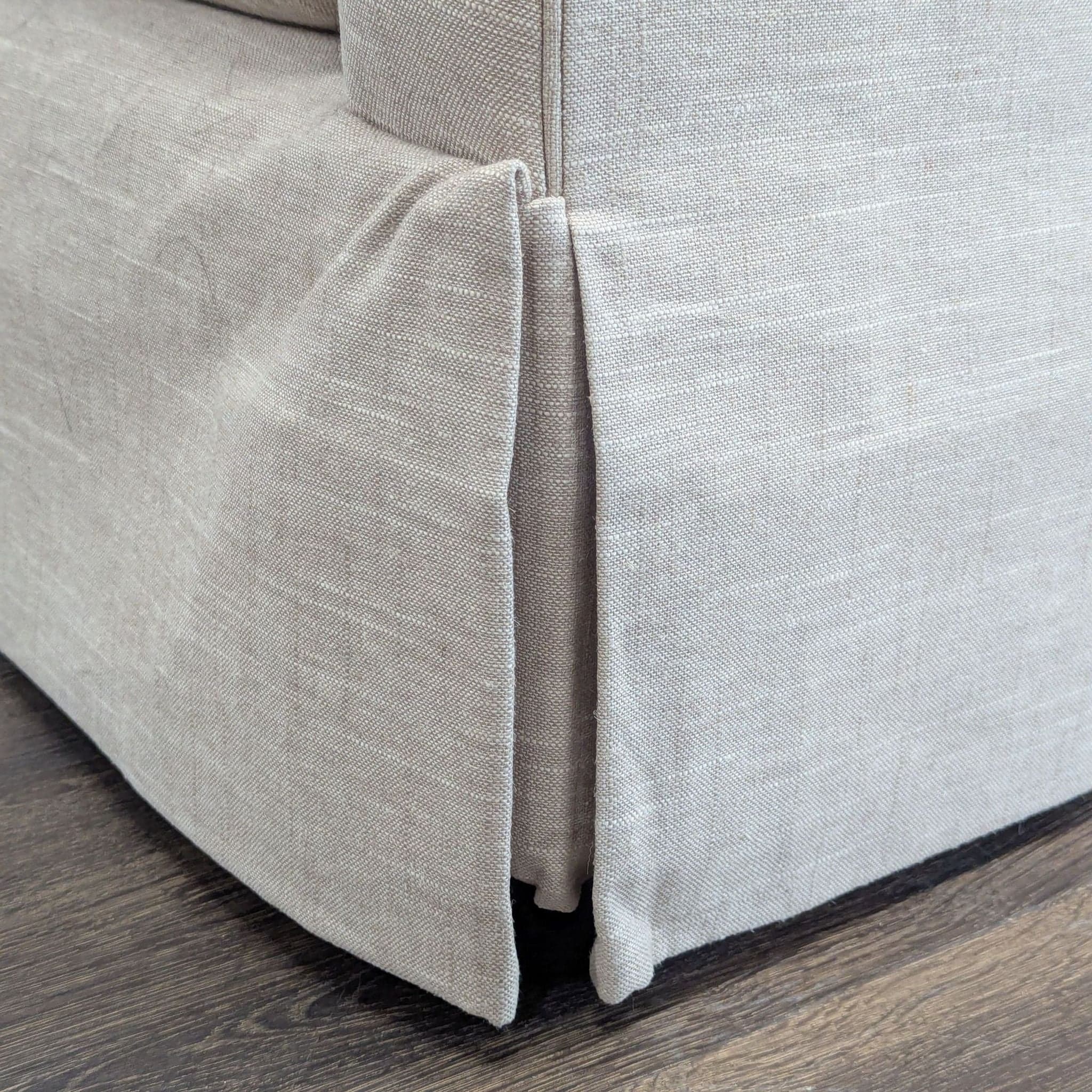 Crate and Barrel Magritte Modern Beige Loveseat with Removable Cushions - Thumbnail 6