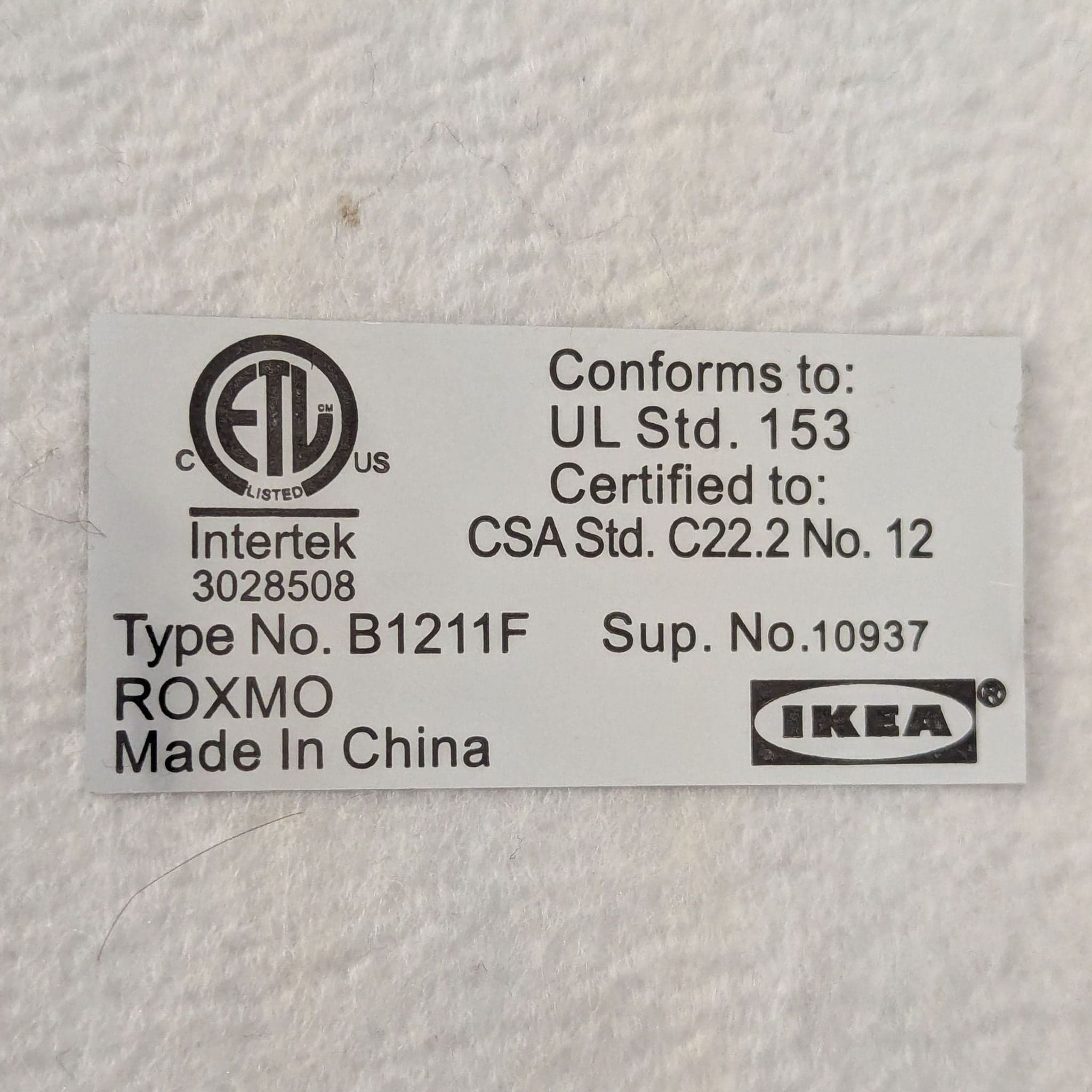 Ikea Modern Table Lamp with Clear Glass Ball Base and White Shade - Thumbnail 4