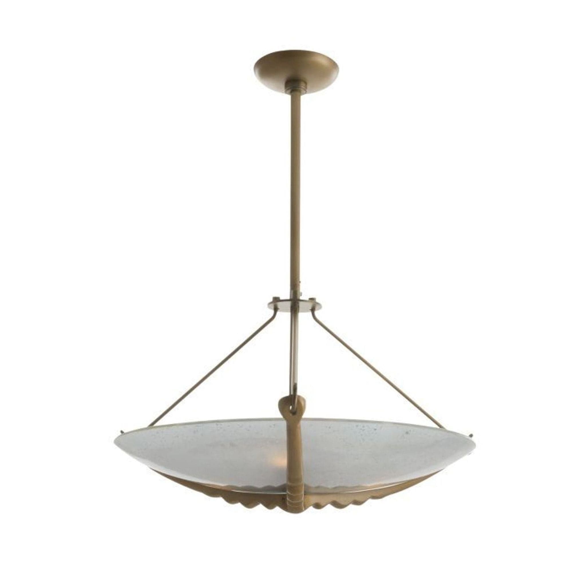 Arteriors Home Karlsen Gold and Frosted Glass Pendant Ceiling Light - Thumbnail 2