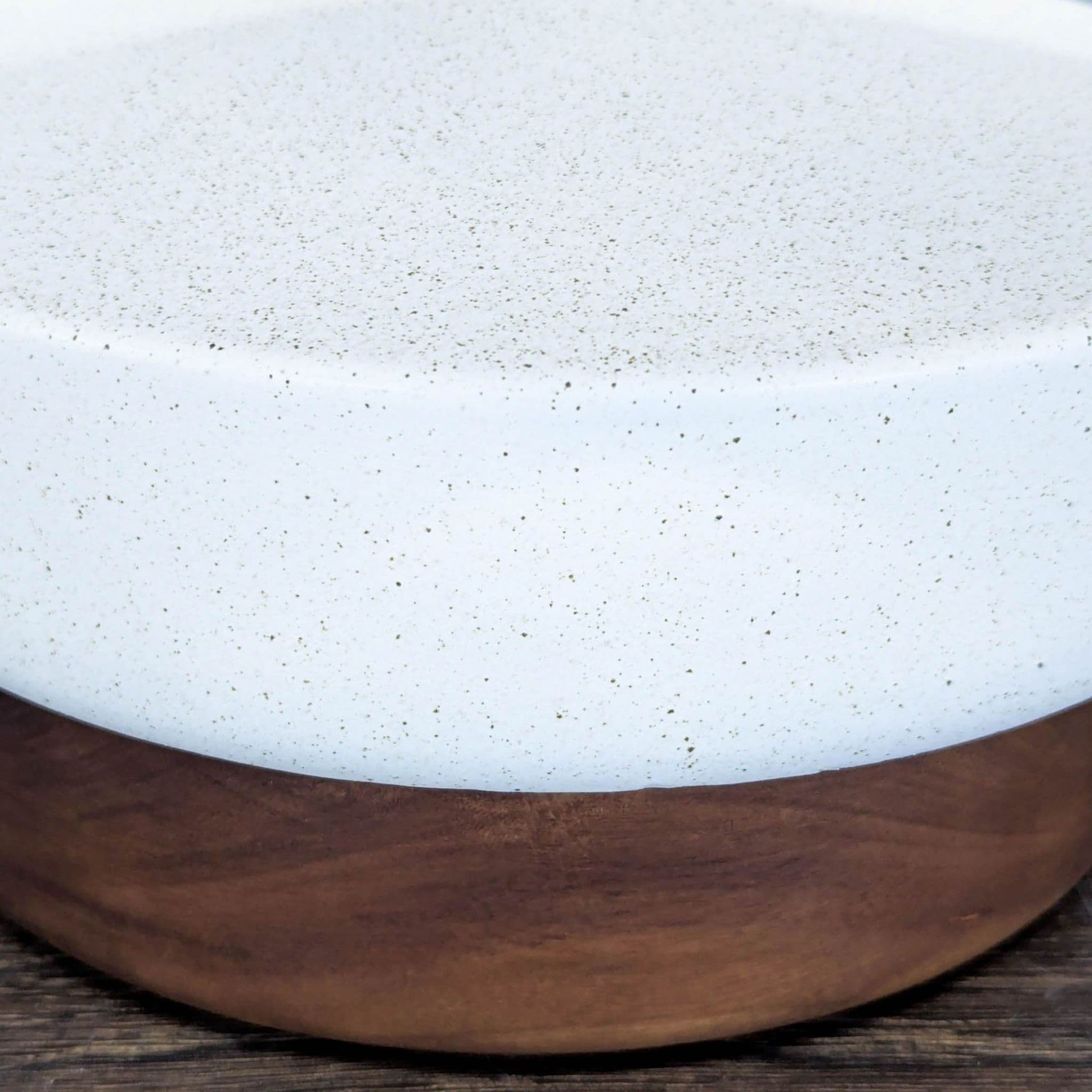 West Elm Modern Ceramic Table Lamp with Wooden Base - Thumbnail 5