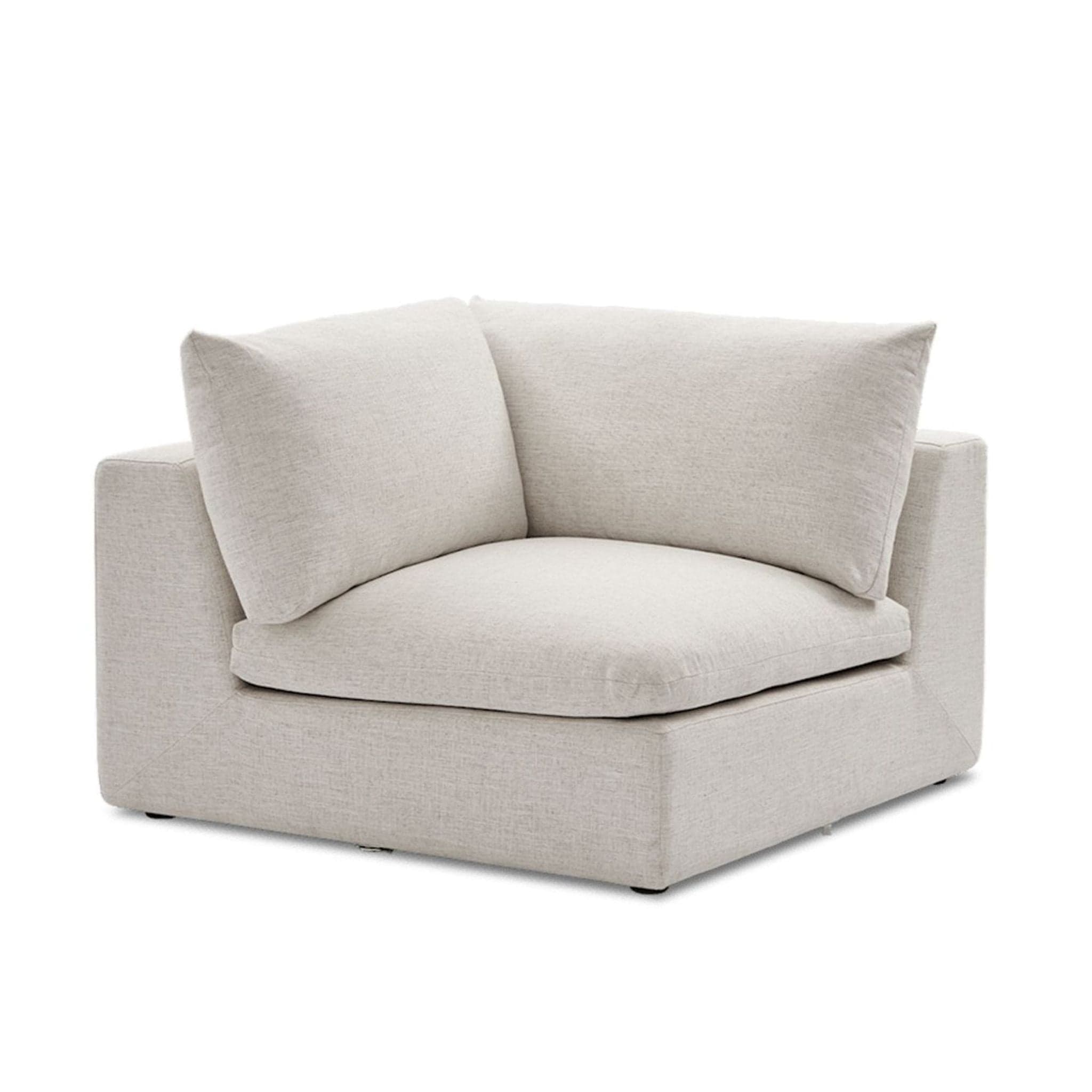 Castlery Dawson Modern Sectional Corner Piece in Beach Linen - Image 1