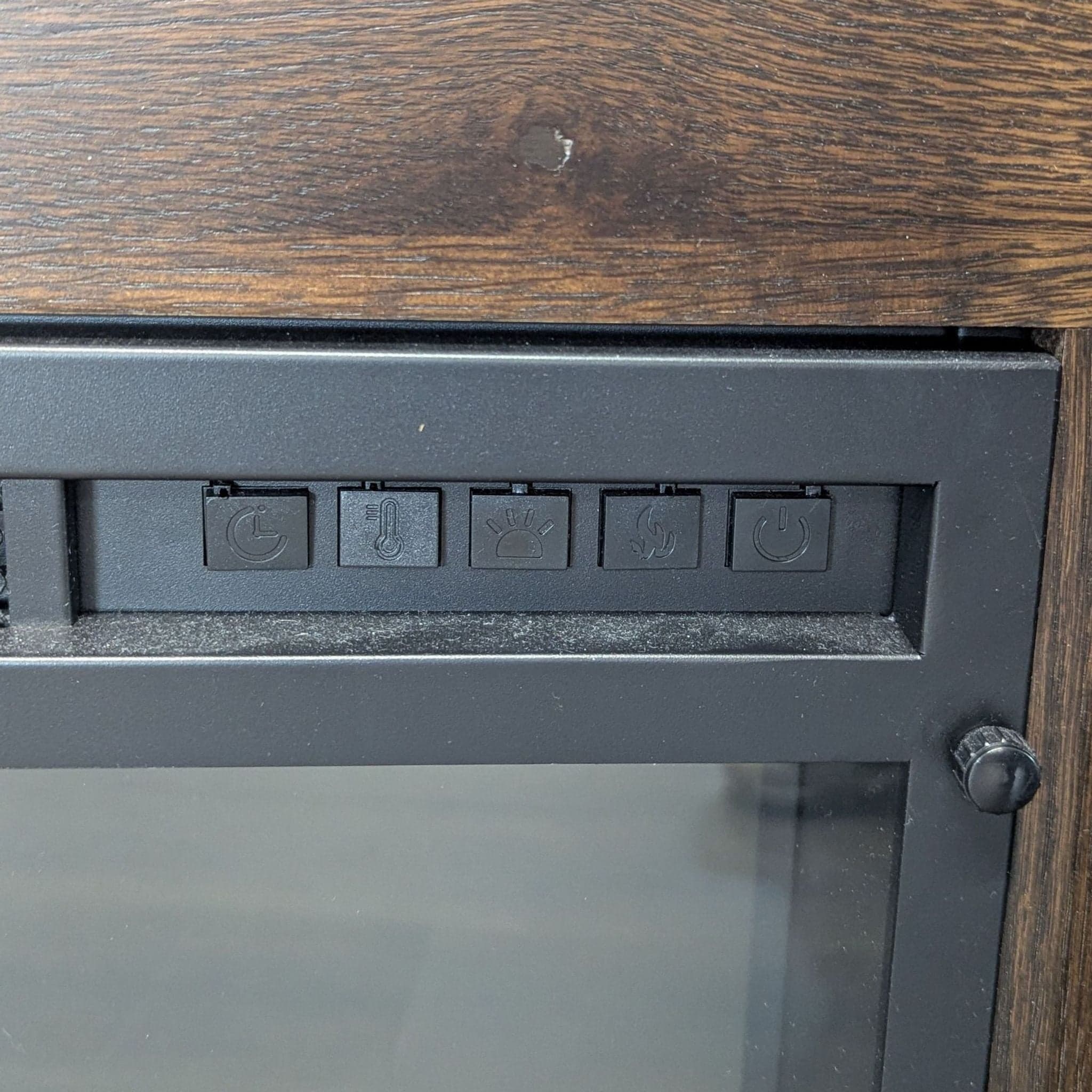 Living Spaces Kabria Cocoa Fireplace TV Stand - Thumbnail 5