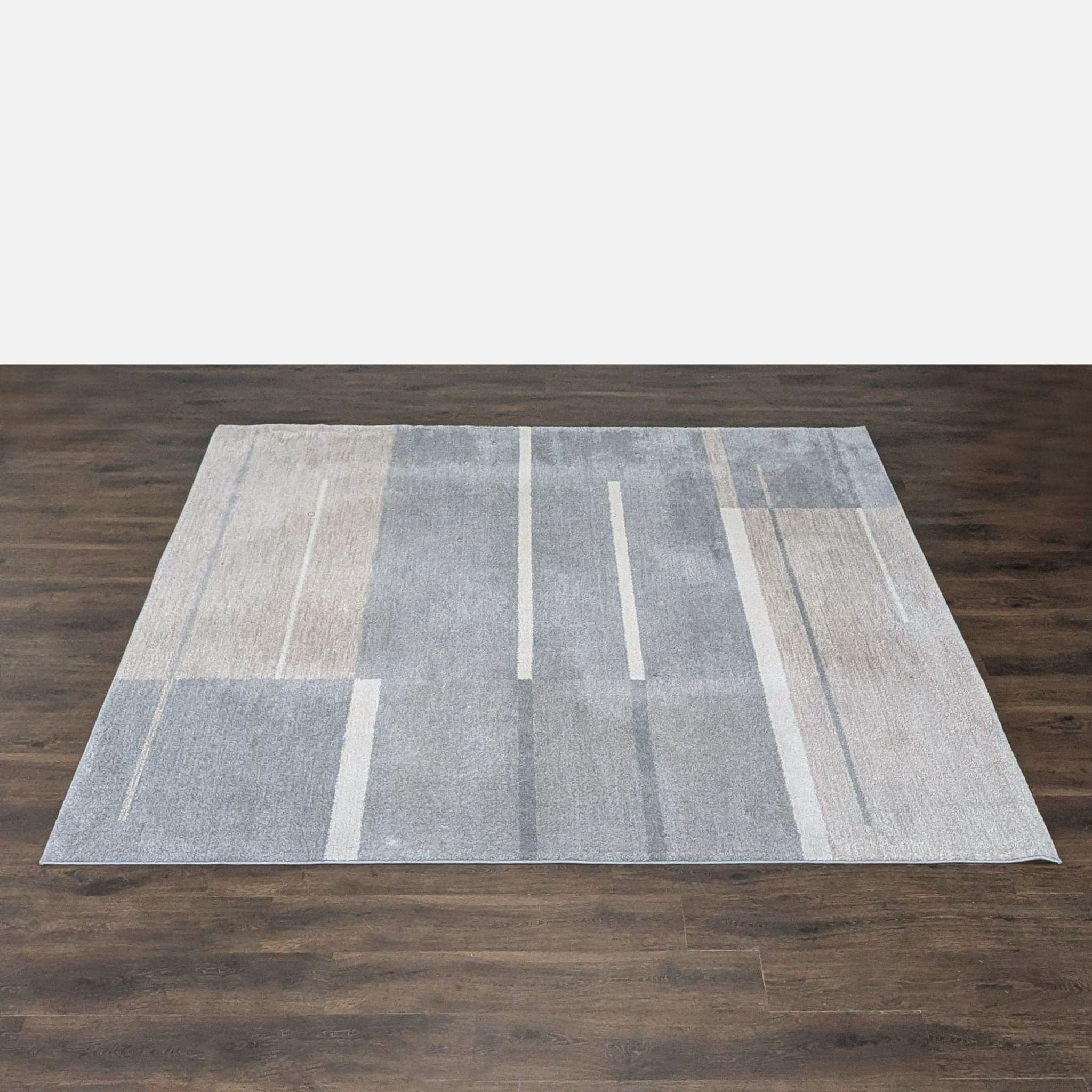 Surya Fowler Modern Geometric Area Rug – Gray & Beige, 7’10” x 10’2” - Thumbnail 3