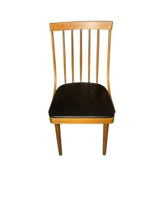 RARE Mid-Century Modern Lawrence Peabody Walnut Spindle Back Dining Chair 1960s - Thumbnail 2