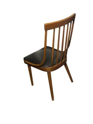 RARE Mid-Century Modern Lawrence Peabody Walnut Spindle Back Dining Chair 1960s - Thumbnail 3