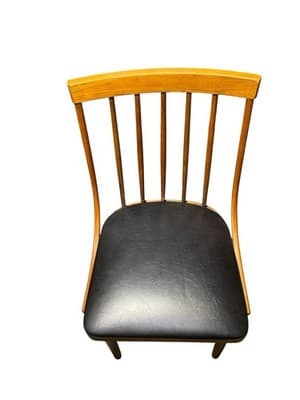 RARE Mid-Century Modern Lawrence Peabody Walnut Spindle Back Dining Chair 1960s - Thumbnail 5