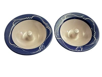 The Original Apple Baker Baking Dishes Set- 2 Christian Ridge Pottery Maine 1983 - Image 1