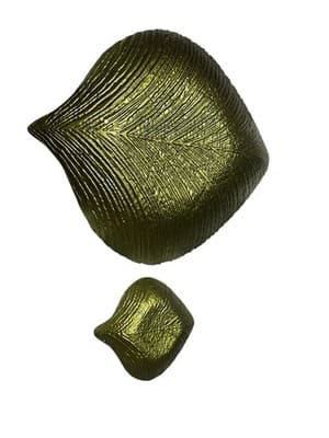 PRINCESS HOUSE EXCLUSIVE NIB Metallic Gold Leaf Platter & Bowl Set Turkey NEW