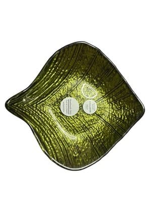 PRINCESS HOUSE EXCLUSIVE NIB Metallic Gold Leaf Platter & Bowl Set Turkey NEW - Thumbnail 3