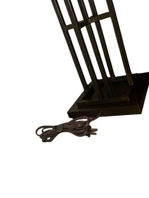 XL 31" Mission Style Slag Glass Table Lamp Arts & Crafts Prairie Pyramid Shade - Thumbnail 15