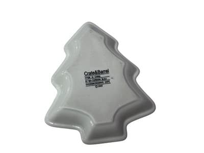 Crate & Barrel BIA Cordon Bleu 3 Pc NEW Christmas Tree Appetizer Plate Set - Thumbnail 4