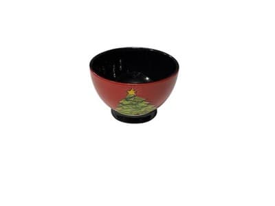 RARE - NAYLOR DESIGNS Handpainted Christmas Tree Bowl - NEW / NEVER USED - Thumbnail 6