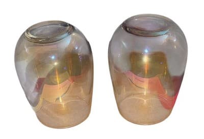 Iridescent Stemless Wine Glasses Set of 2 Holographic Rainbow Effect - Thumbnail 5