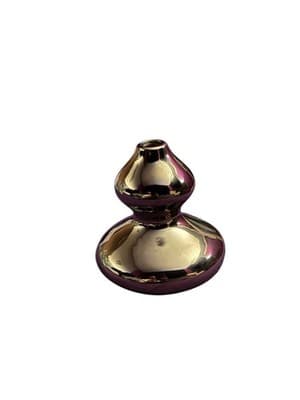 CB2 Polished Chrome Double Gourd Accent Sculpture Modern Barware Finial FREESHIP - Thumbnail 3