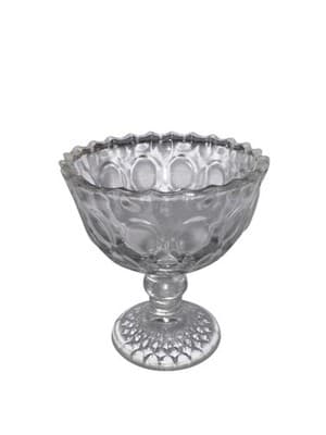 RARE Set of 8 EAPG Flint Glass Compotes Waffle &Thumbprint Antique 1860 PRISTINE - Thumbnail 12