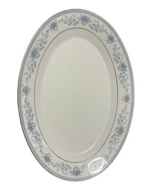 NEW! Noritake Blue Hill Set 3 Graduated Oval Platters 16" 14" 12" MINT Serving - Thumbnail 2