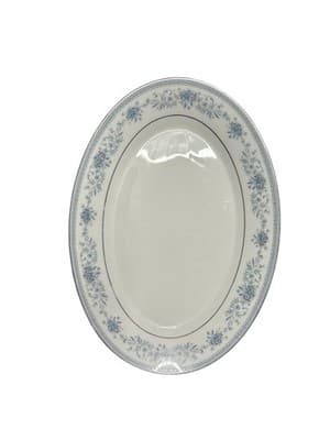 NEW! Noritake Blue Hill Set 3 Graduated Oval Platters 16" 14" 12" MINT Serving - Thumbnail 6