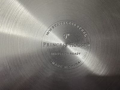 Princess House NIB 9" StainlessSteel Nonstick Mini Griddle With Etched Glass Lid - Thumbnail 8