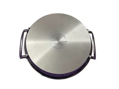 Princess House NIB 9" StainlessSteel Nonstick Mini Griddle With Etched Glass Lid - Thumbnail 6