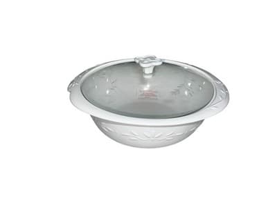 NEW Princess House Moderna 3 Qt Casserole Cook + Serve #4601 White Ceramic NIB - Thumbnail 10