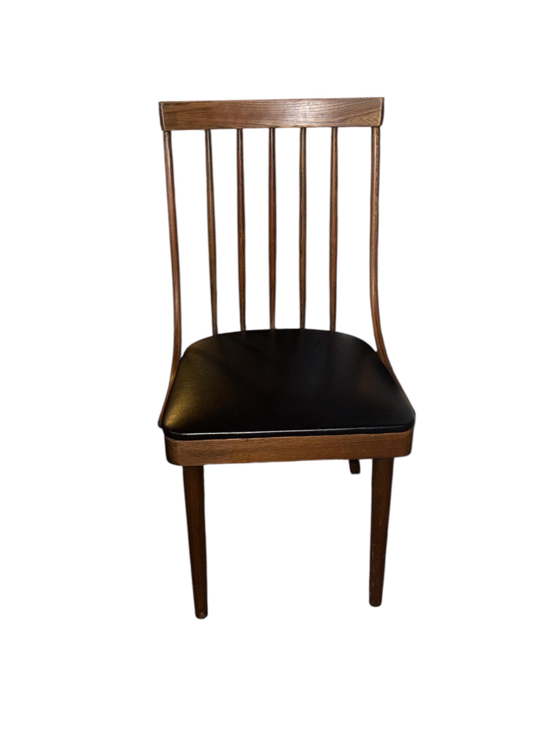 Lawrence Peabody Walnut Spindle Back Chair | Mid-Century Modern Design - Thumbnail 5