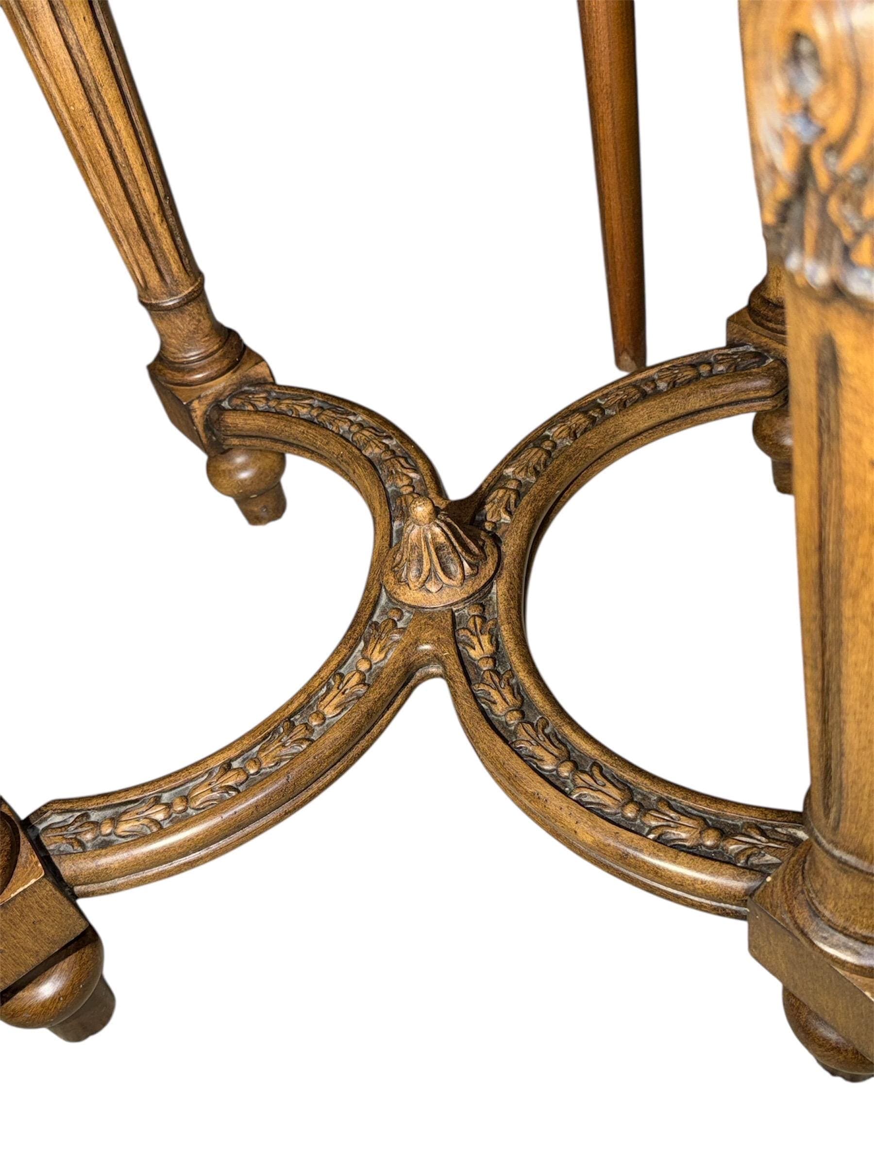 Neoclassical Italian-Style Marble Top Side Table by Hooker Furniture - Thumbnail 4