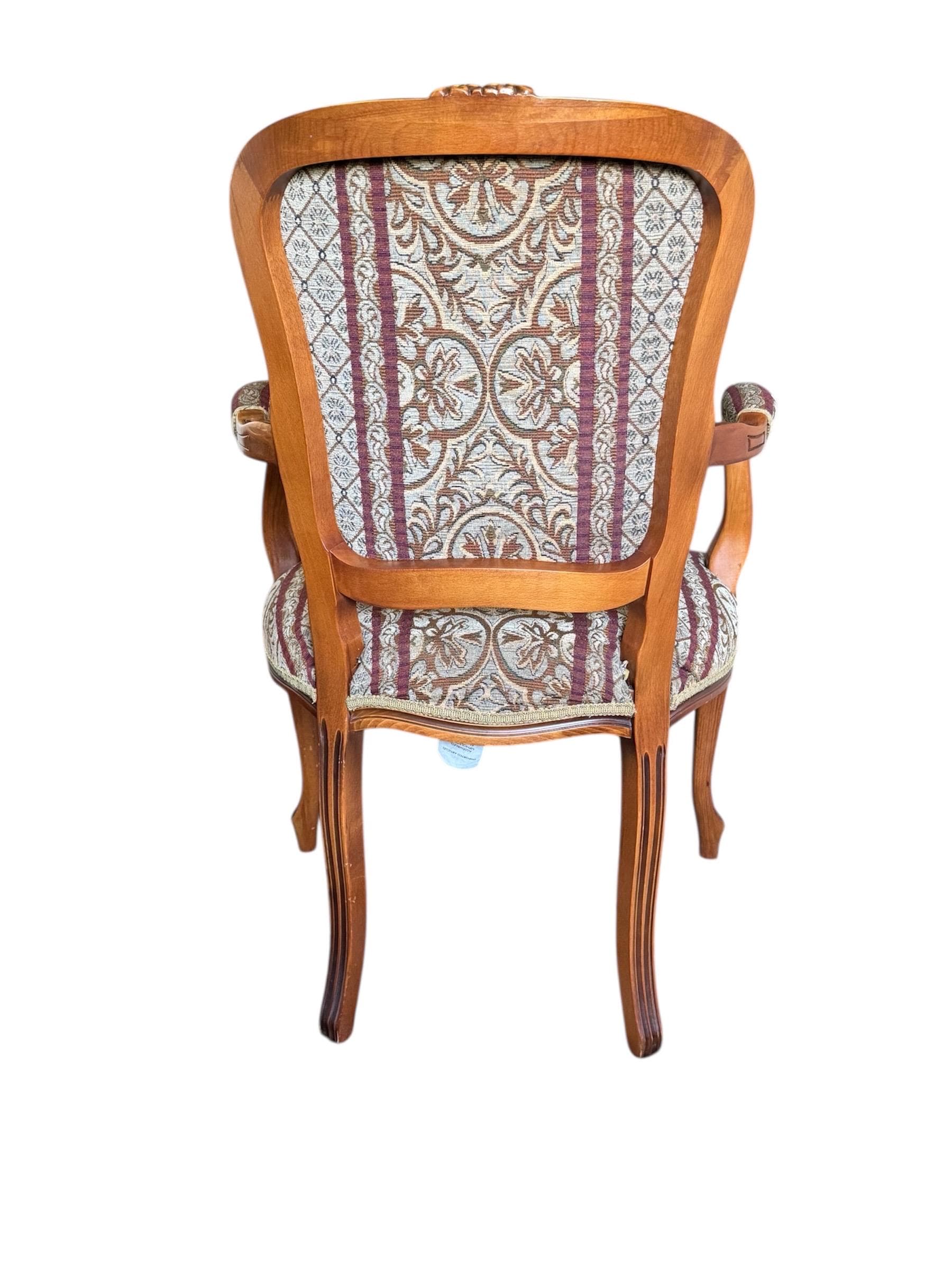 Vintage Louis XV Style Tapestry Armchairs - A Pair by Najarian Furniture - Thumbnail 13