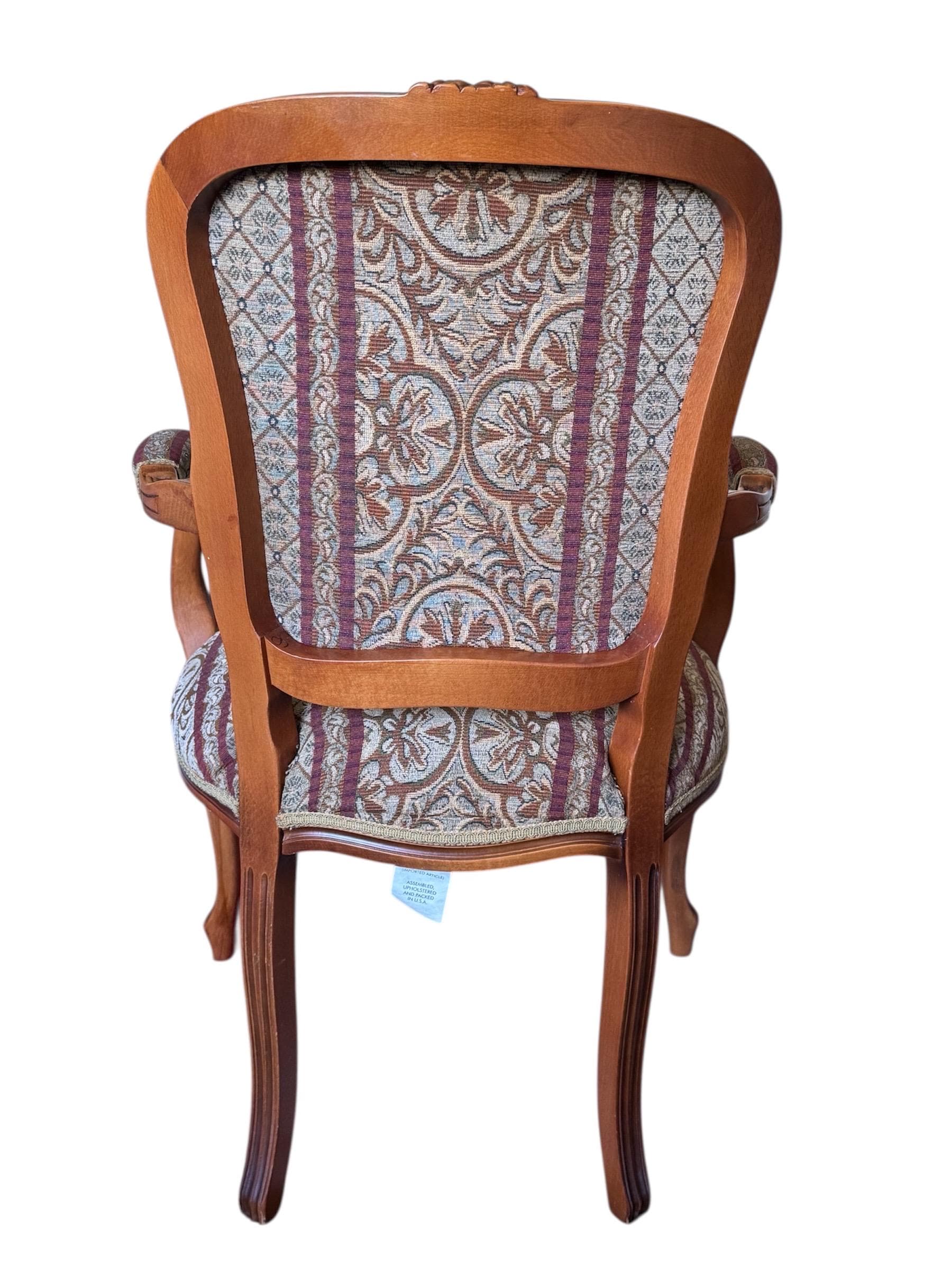 Vintage Louis XV Style Tapestry Armchairs - A Pair by Najarian Furniture - Thumbnail 18