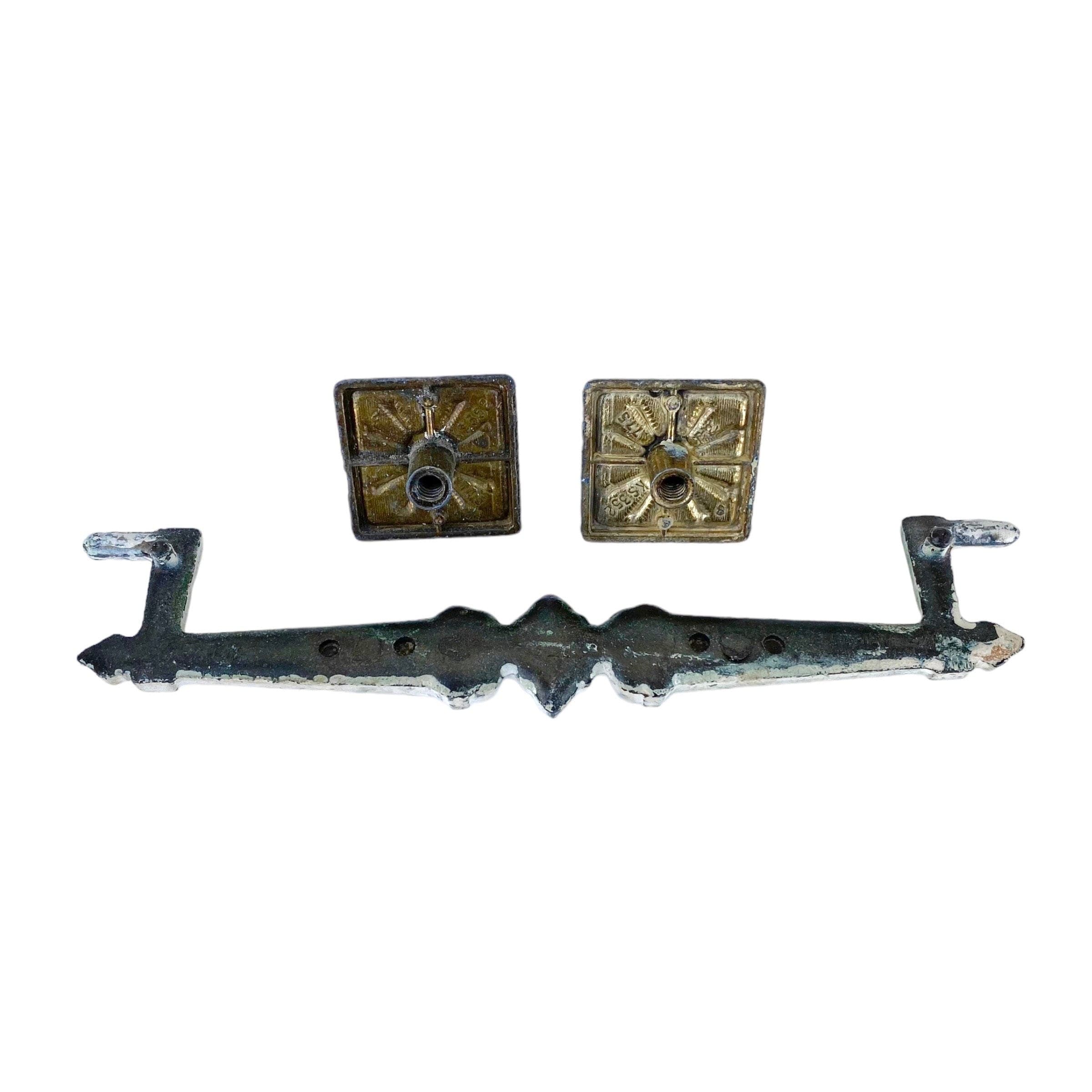 Henry Link Bali Hai Hardware 5" Center - Original Vintage Drawer Pull for 1970s Faux Bamboo Dresser or Chest Drawer with 5 Inch Holes - Thumbnail 6