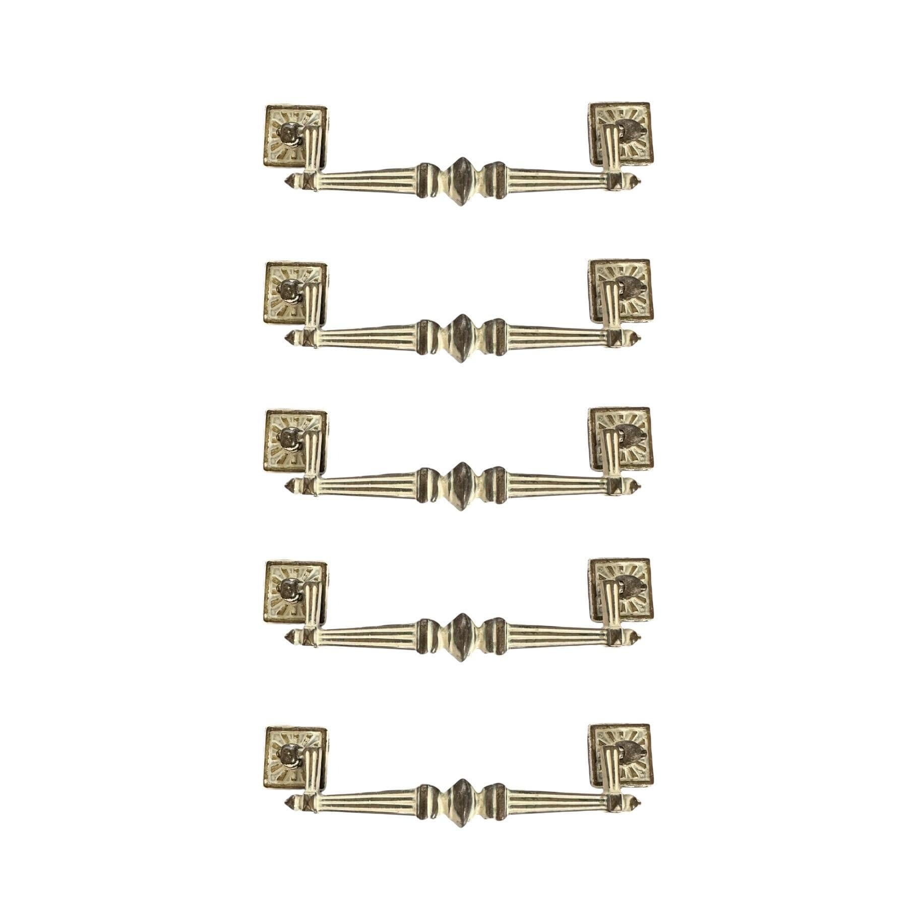 Henry Link Bali Hai Hardware 5" Center - Original Vintage Drawer Pull for 1970s Faux Bamboo Dresser or Chest Drawer with 5 Inch Holes - Thumbnail 8